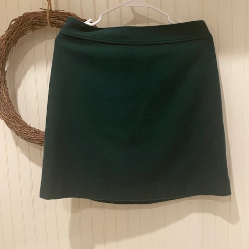 Green JCrew mini skirt